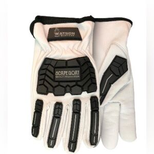 White Impact Protection Gloves